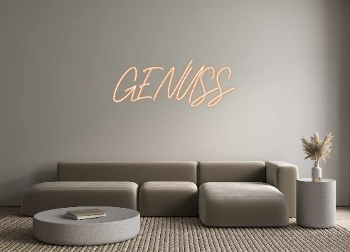 Individuelles Neon: GENUSS