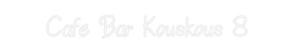 Individuelles Neon: Cafe Bar Kous...