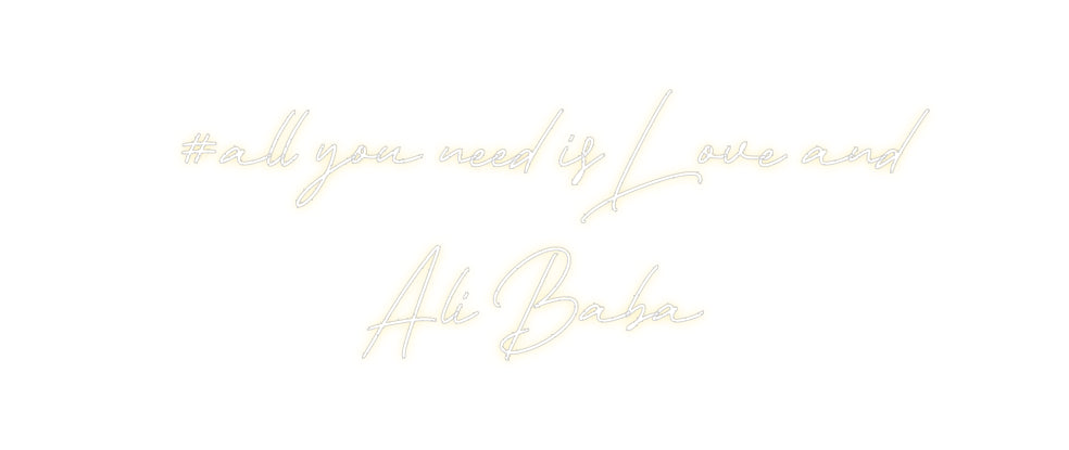 Individuelles Neon: #all you need...