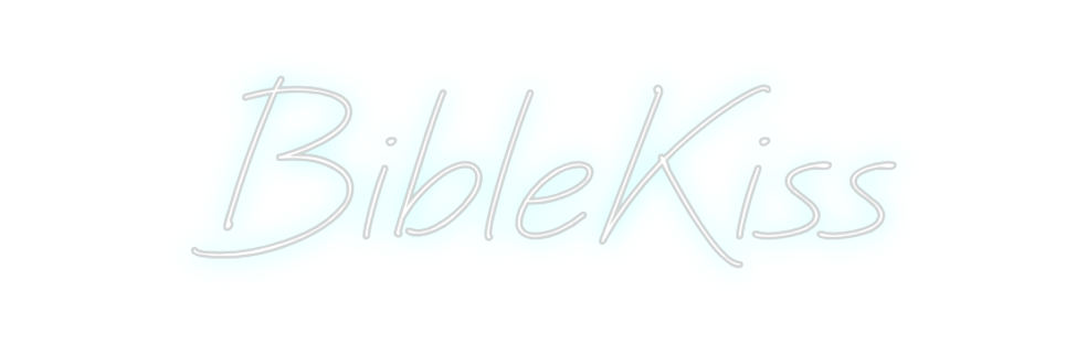 Individuelles Neon: BibleKiss