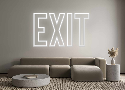 Individuelles Neon: EXIT