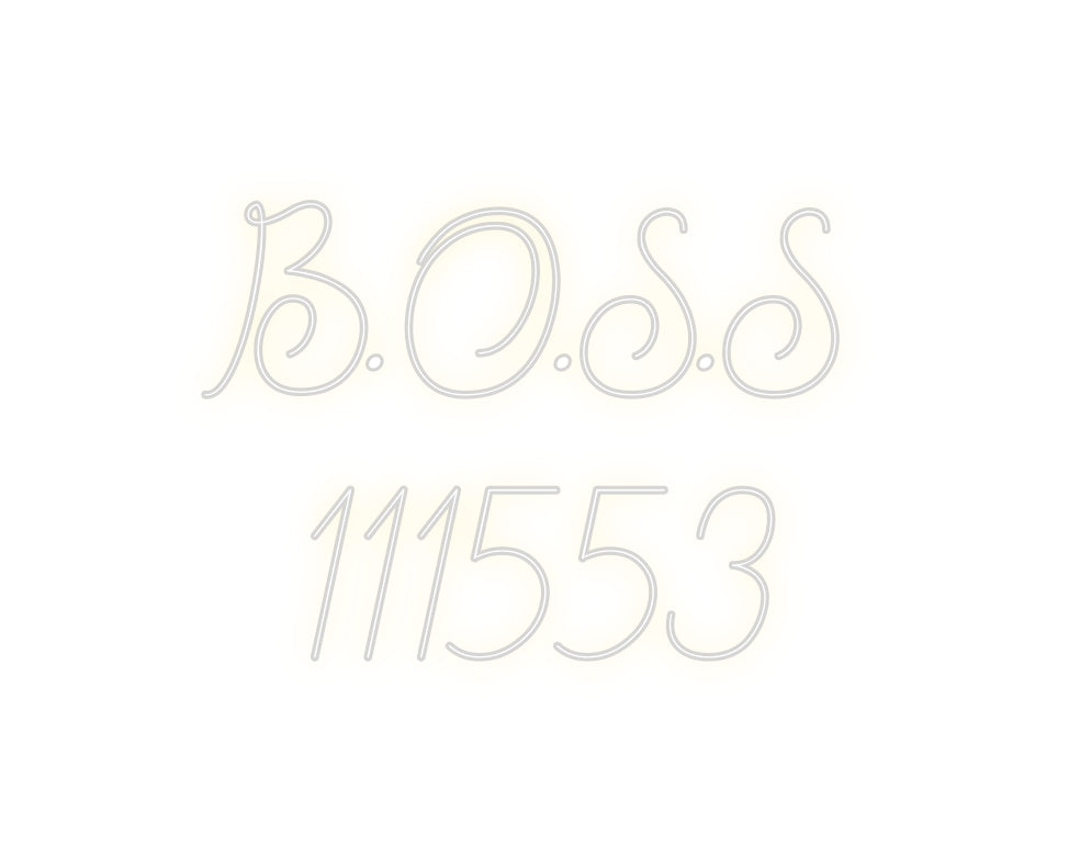 Individuelles Neon: B.O.S.S

11...