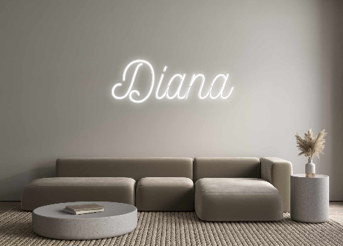 Individuelles Neon: Diana