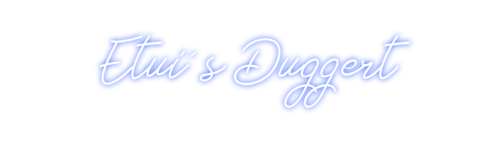 Individuelles Neon: Etui´s Duggert