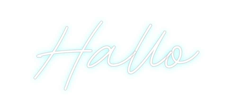 Individuelles Neon: Hallo