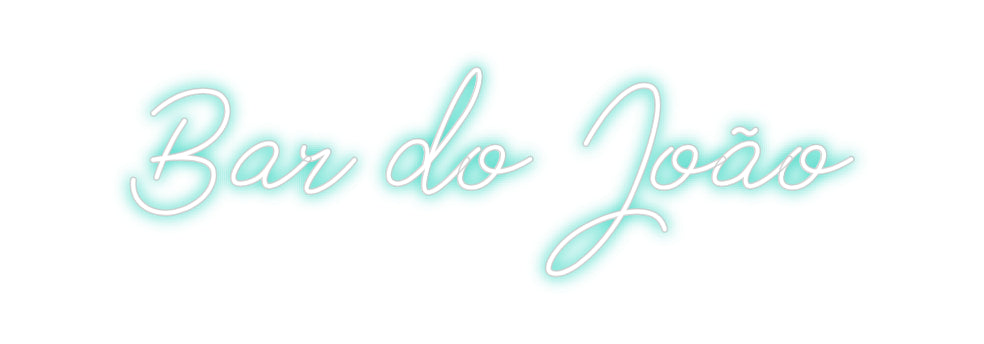 Individuelles Neon: Bar do João