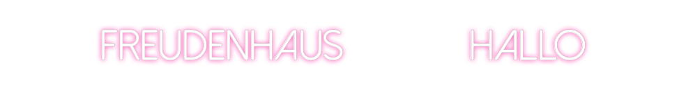Individuelles Neon: Freudenhaus  ...