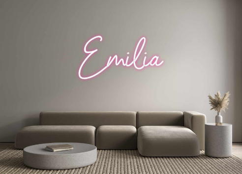 Individuelles Neon: Emilia