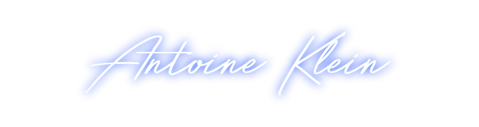 Individuelles Neon: Antoine Klein