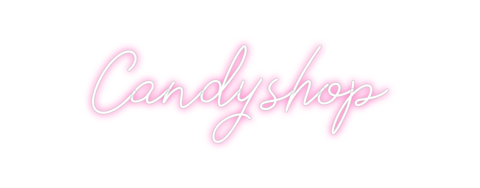 Individuelles Neon: Candyshop