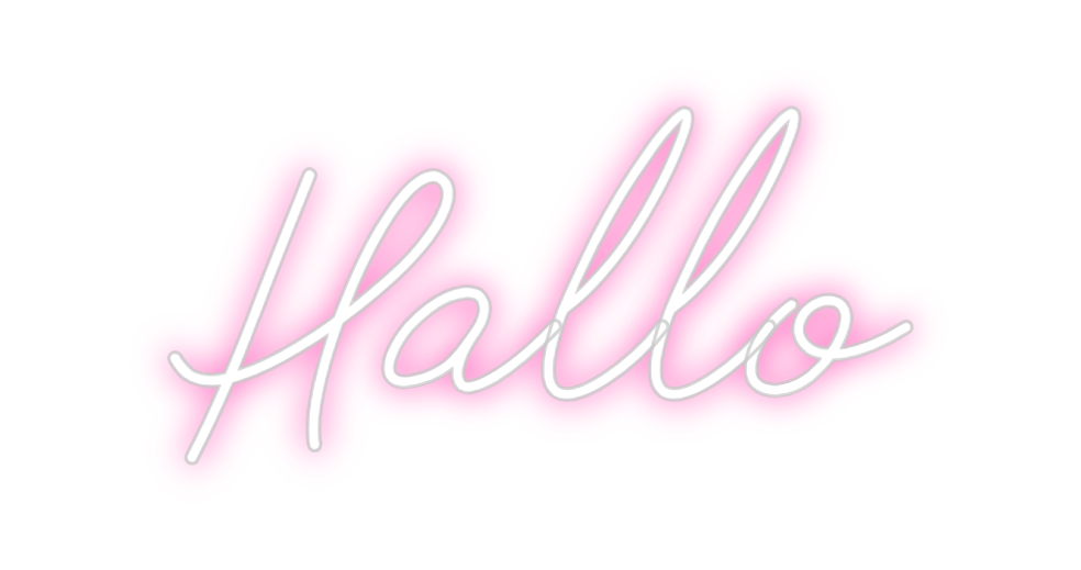Individuelles Neon: Hallo