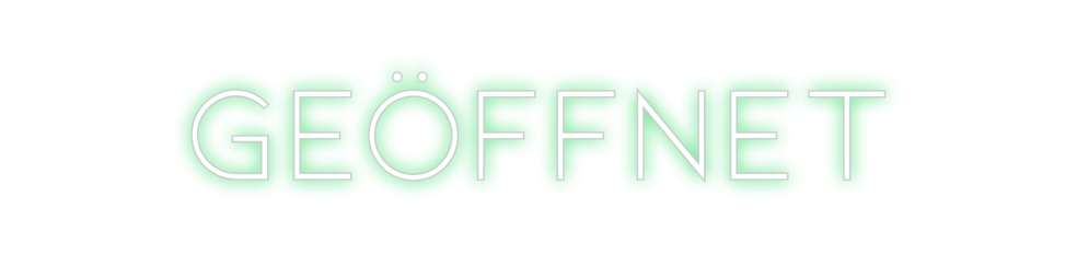 Individuelles Neon: GEÖFFNET
