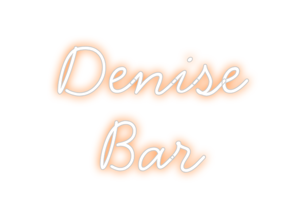 Individuelles Neon: Denise 
Bar