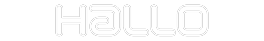Individuelles Neon: Hallo