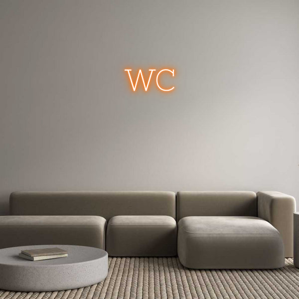 Individuelles Neon: WC