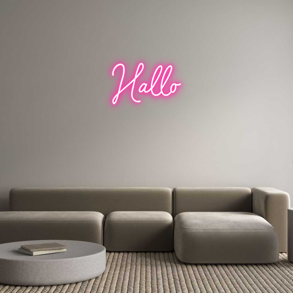 Individuelles Neon: Hallo