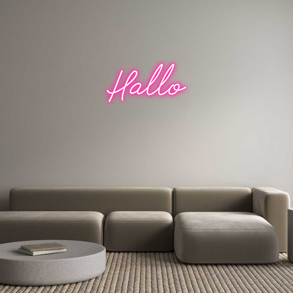 Individuelles Neon: Hallo