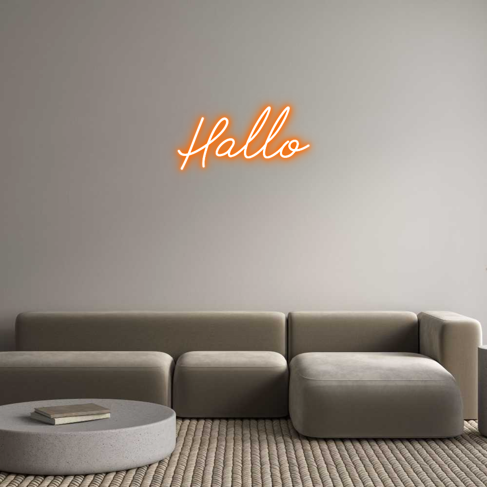 Individuelles Neon: Hallo