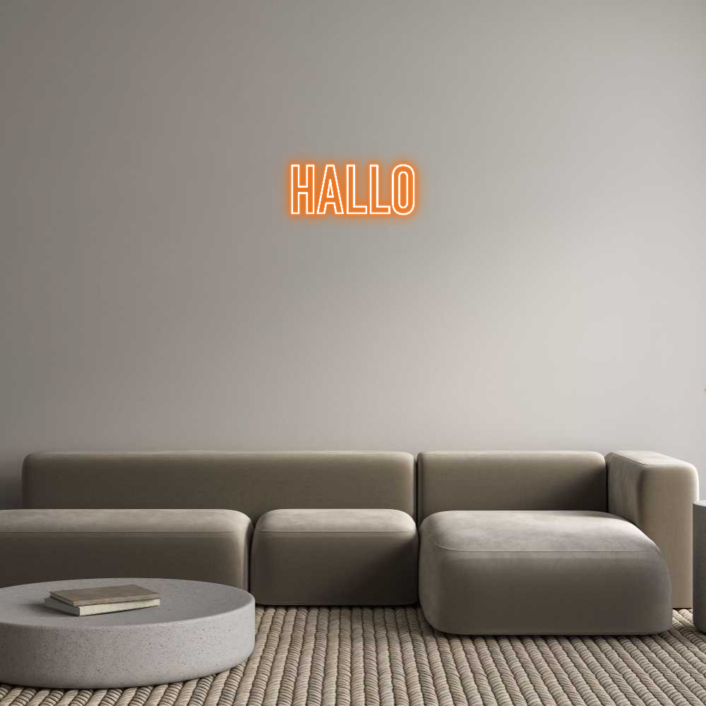 Individuelles Neon: Hallo