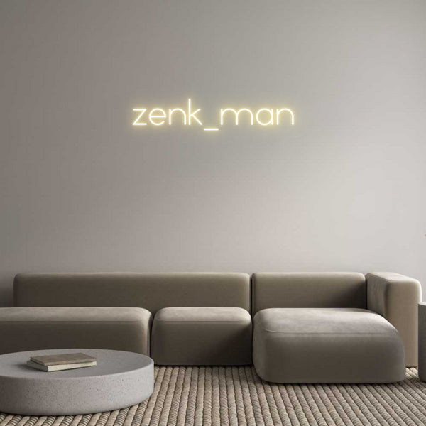 Individuelles Neon: zenk_man