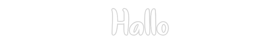 Individuelles Neon: Hallo