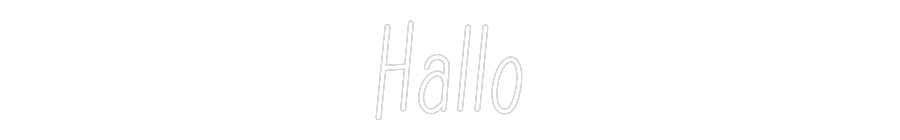 Individuelles Neon: Hallo