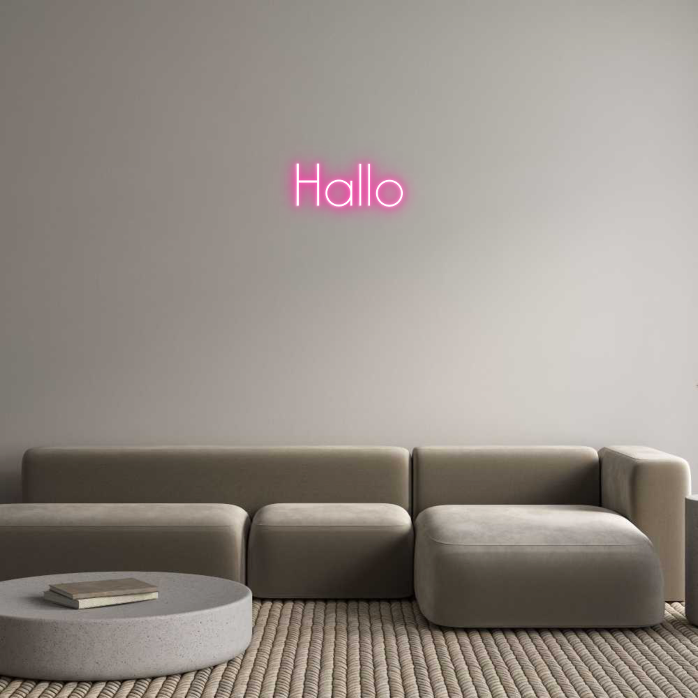 Individuelles Neon: Hallo