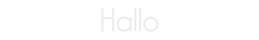Individuelles Neon: Hallo