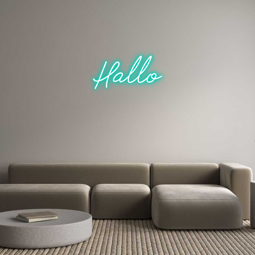 Individuelles Neon: Hallo