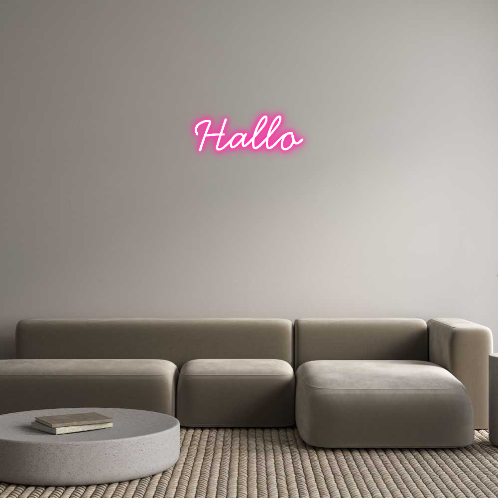 Individuelles Neon: Hallo