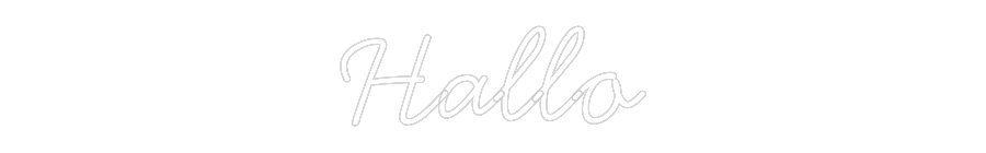 Individuelles Neon: Hallo