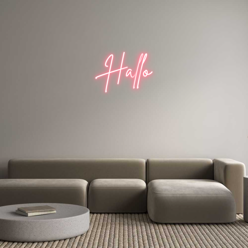 Individuelles Neon: Hallo