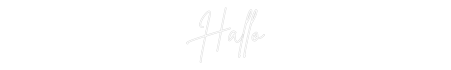 Individuelles Neon: Hallo