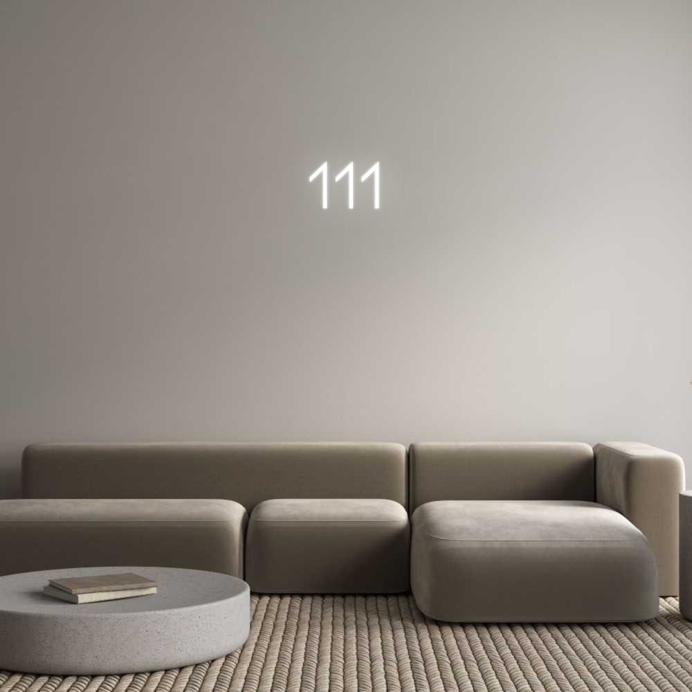 Individuelles Neon: 111