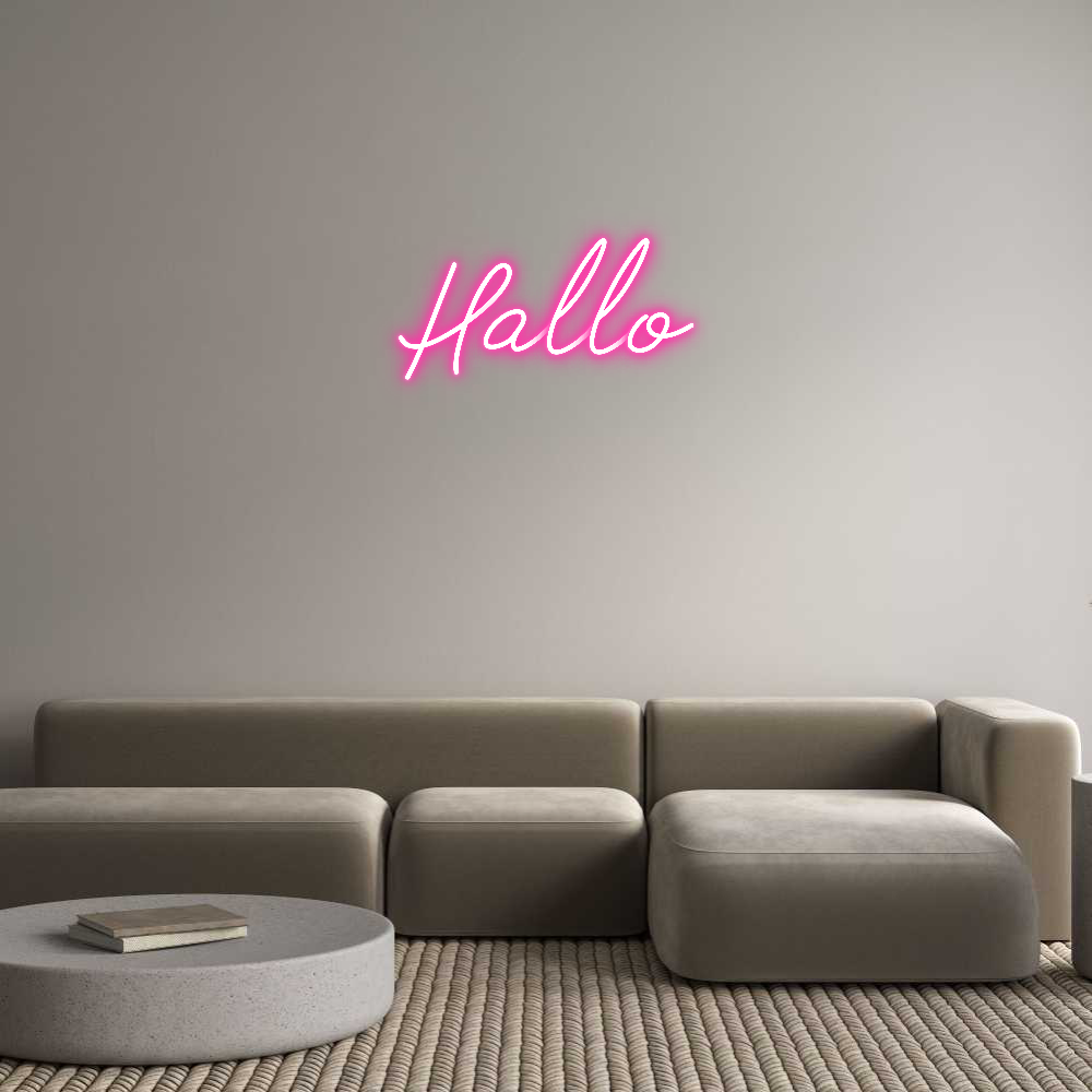 Individuelles Neon: Hallo