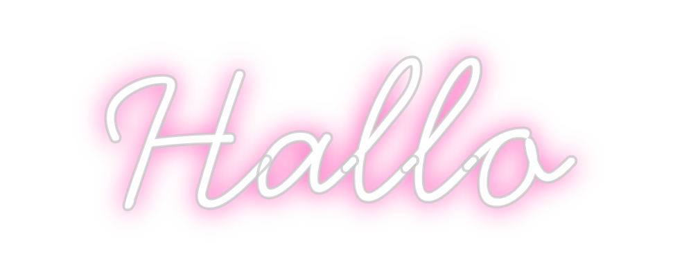 Individuelles Neon: Hallo