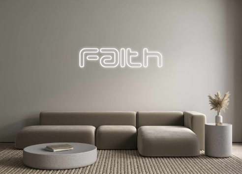 Individuelles Neon: Faith