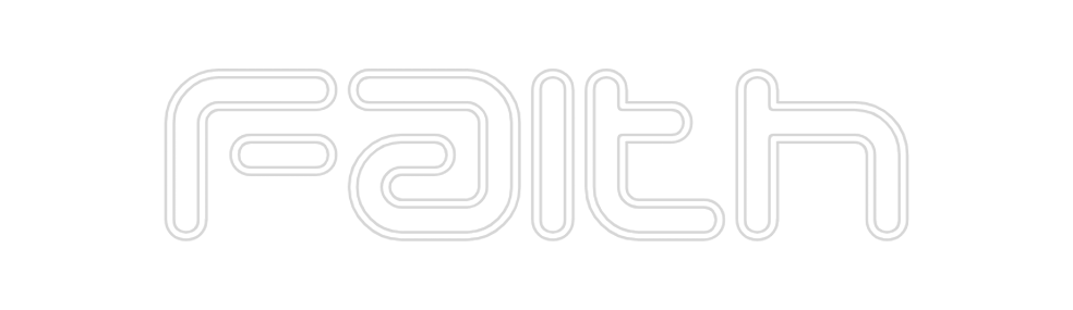 Individuelles Neon: Faith
