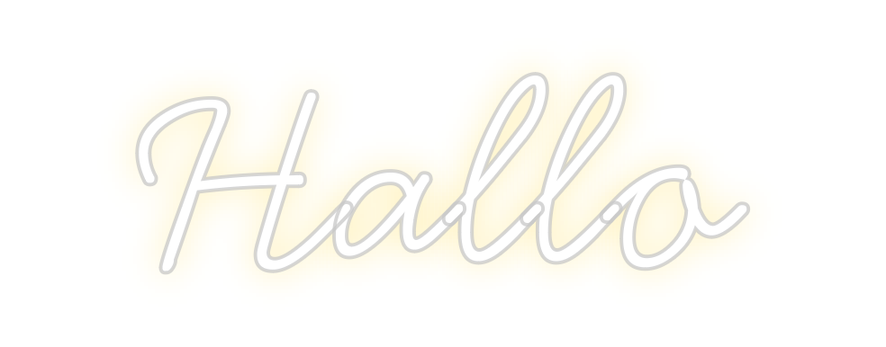 Individuelles Neon: Hallo