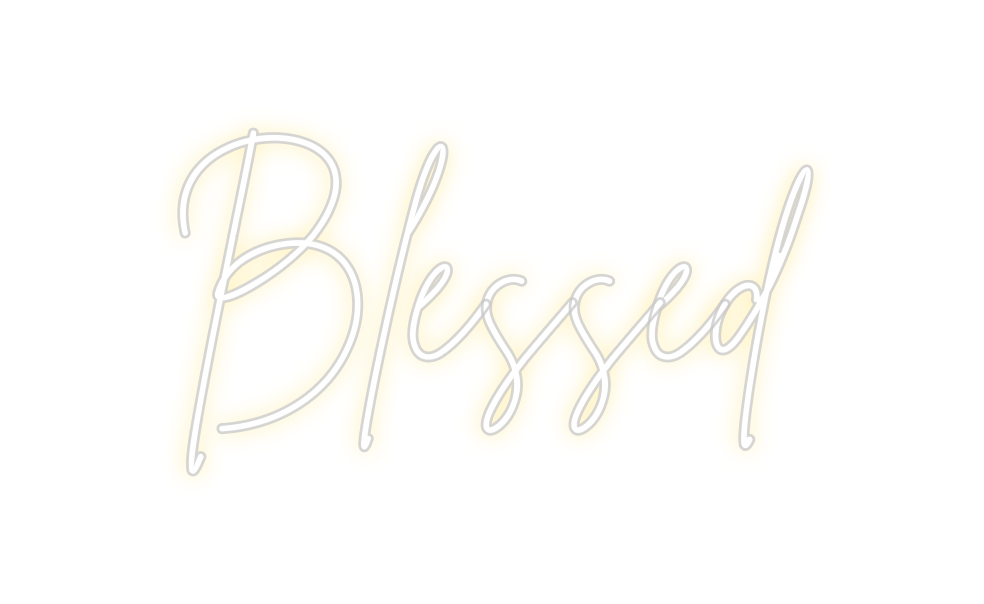 Individuelles Neon: Blessed
