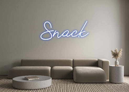 Individuelles Neon: Snack