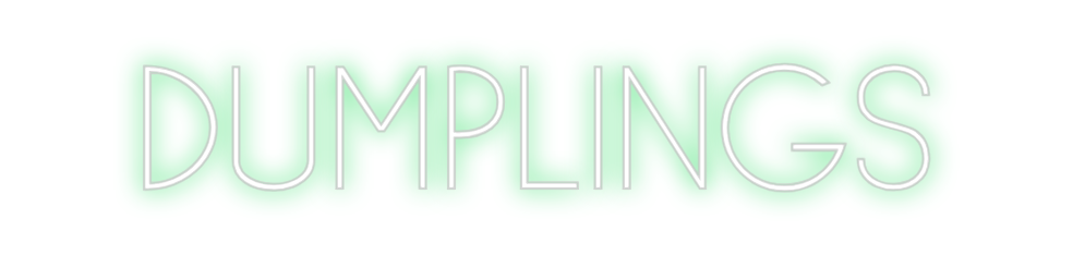 Individuelles Neon: DUMPLINGS