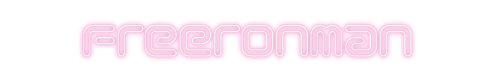 Individuelles Neon: Freeronman