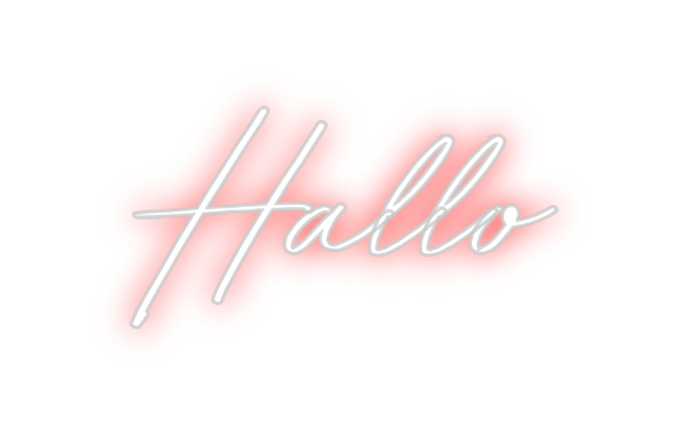 Individuelles Neon: Hallo