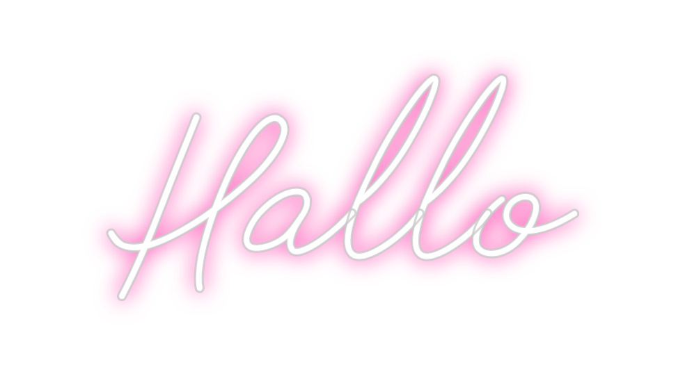Individuelles Neon: Hallo