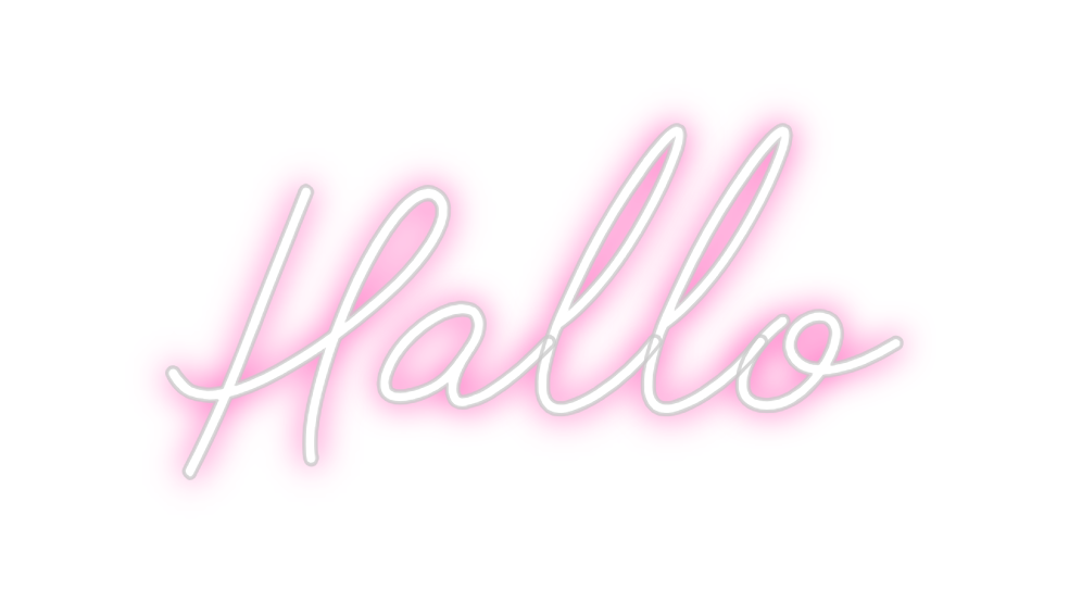 Individuelles Neon: Hallo