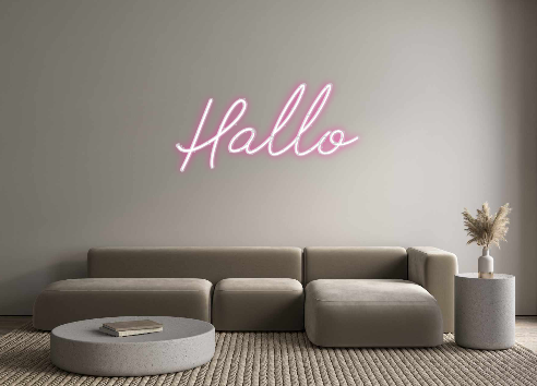 Individuelles Neon: Hallo