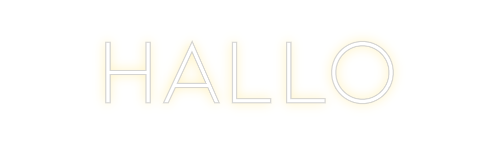 Individuelles Neon: Hallo