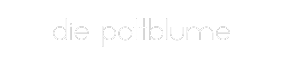 Individuelles Neon: die pottblume