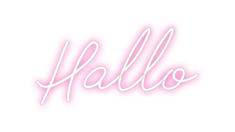 Individuelles Neon: Hallo